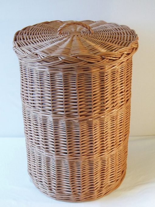 round willow linen basket made in uk