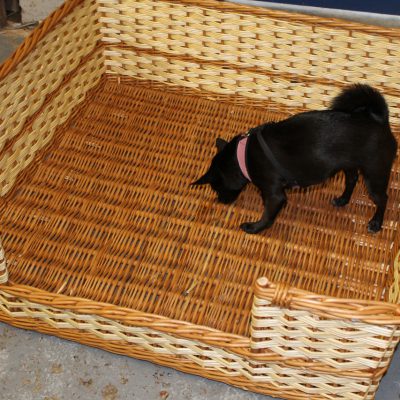 extra large rectangular dog basket made in uk
