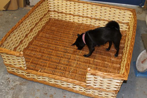 extra large rectangular dog basket made in uk